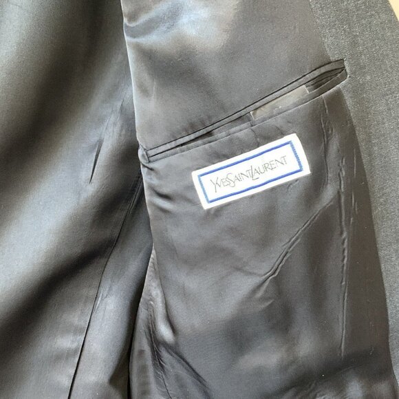 YVES SAINT‎ LAURENT Mens Size 46 Wool Union Made Jacket Sport coat YSL  Vintage - Picture 7 of 12